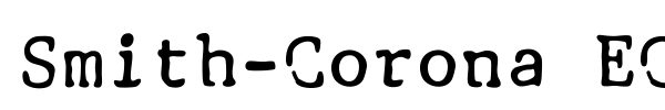 Smith-Corona EC1100 font preview